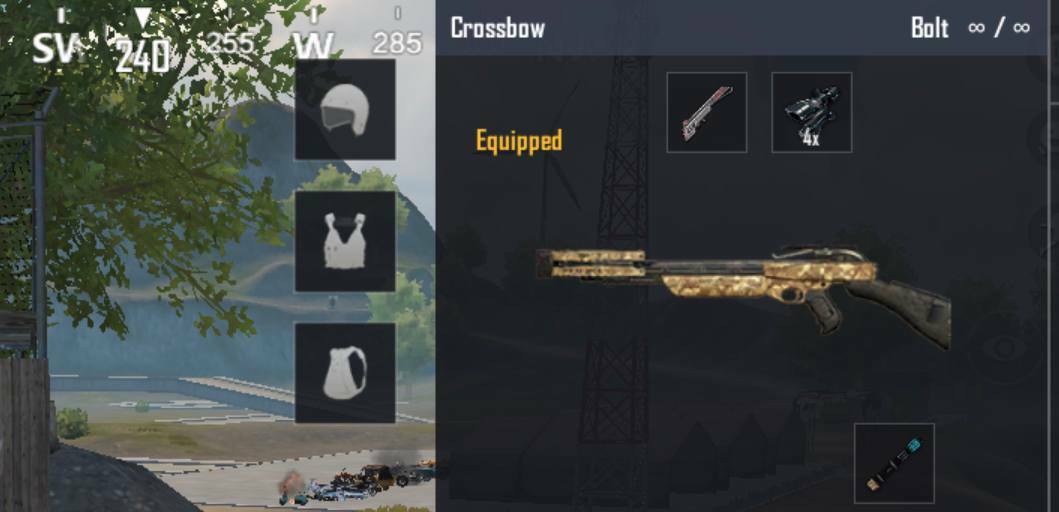 best crossbow attachment loadout pubg mobile