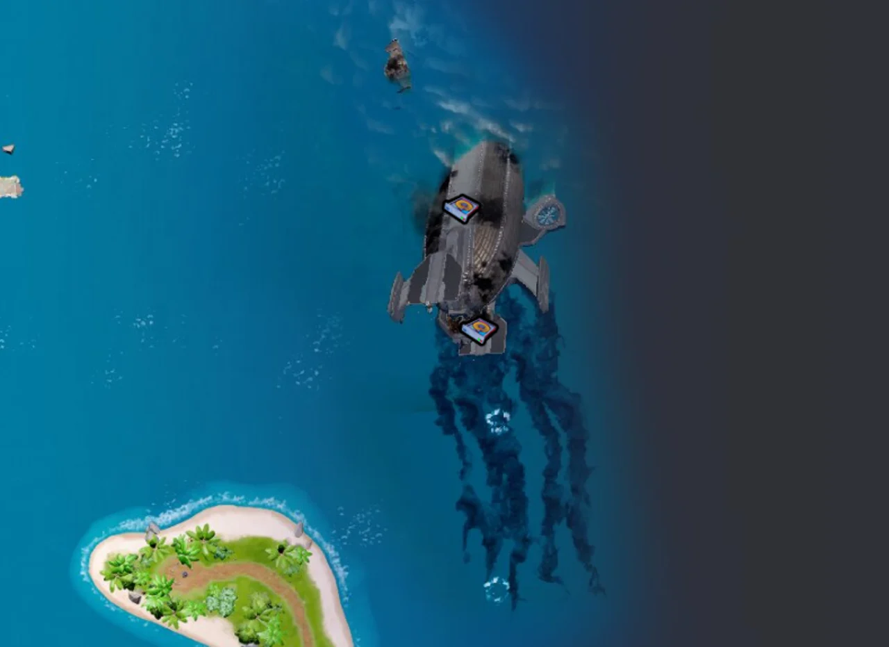 Crashed io airship fortnite