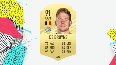 De bruyne fifa 21 card