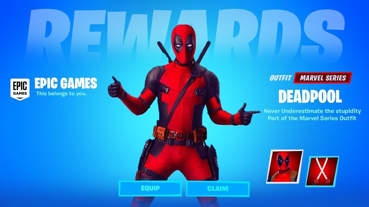 Deadpool fortnite marvel