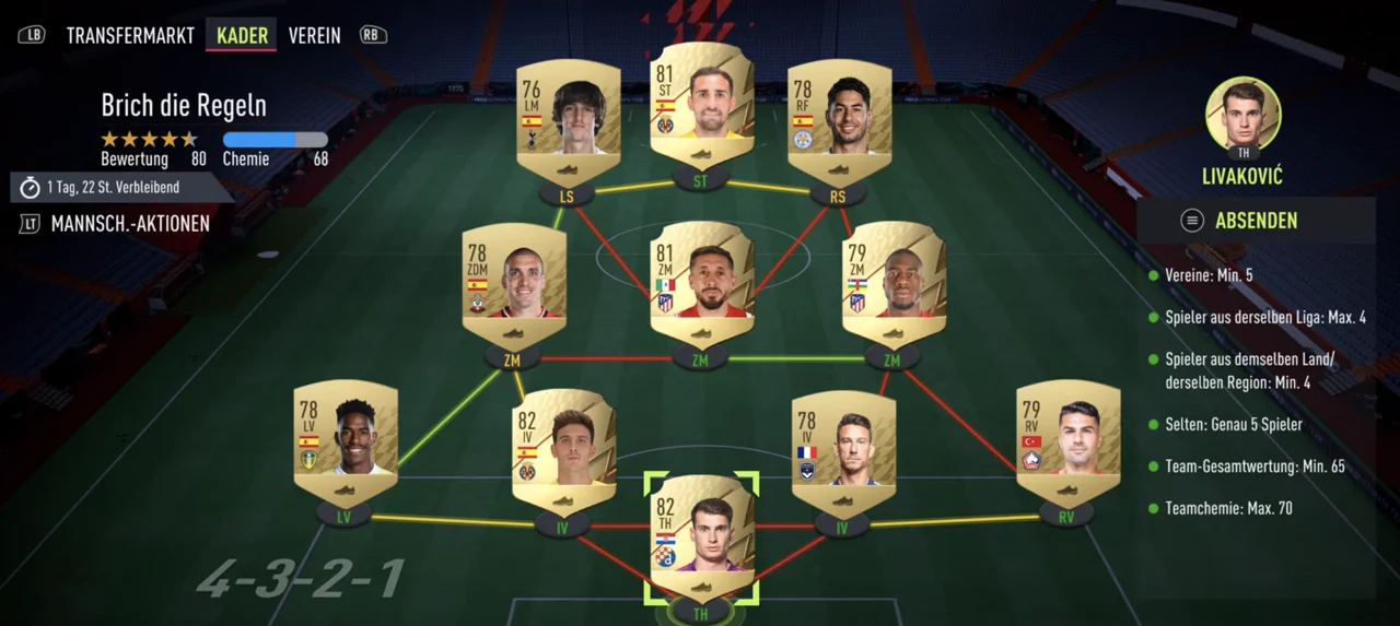 Brich die Regeln SBC FIFA 22 Ultimate Team