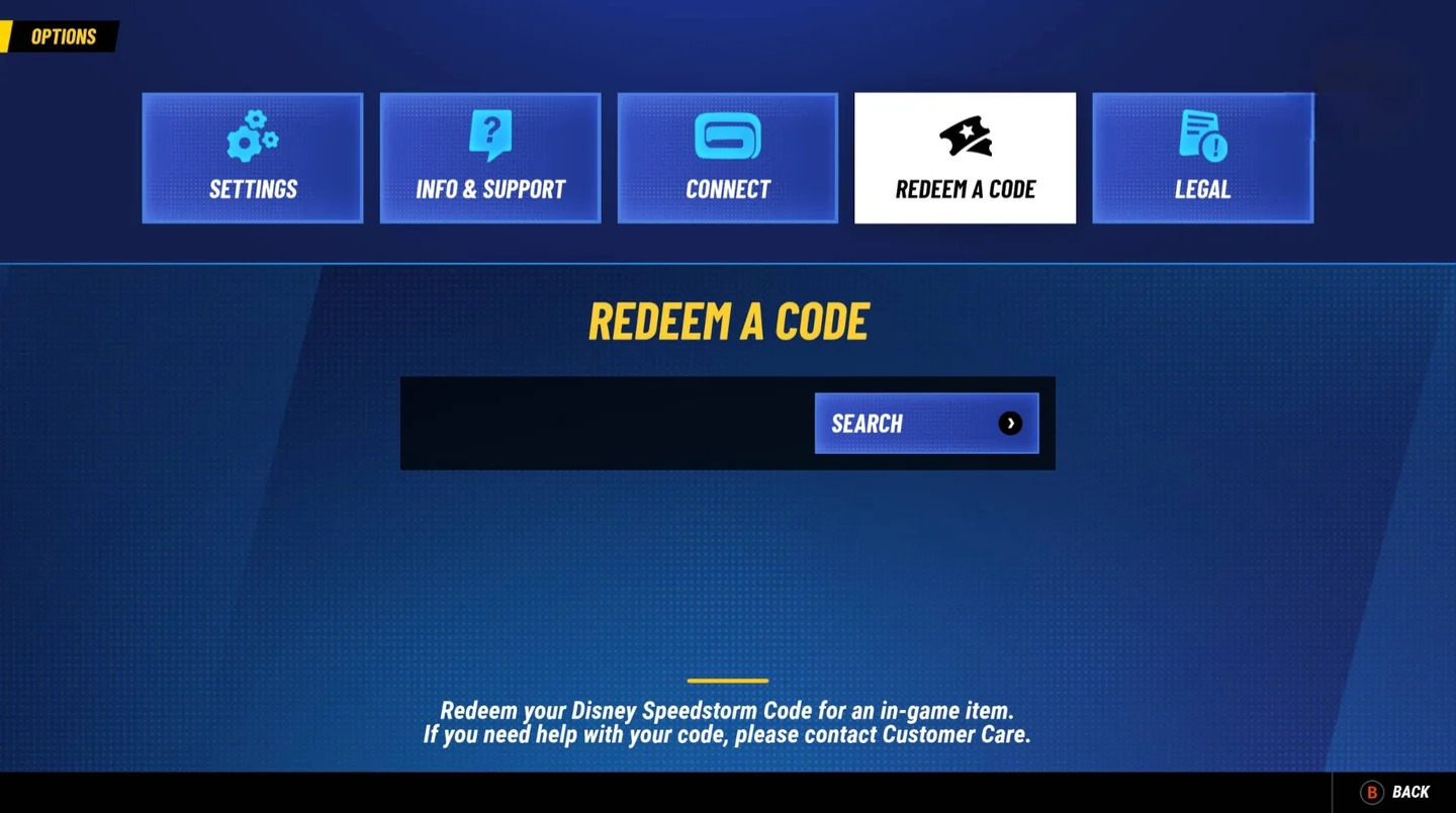 disney speedstorm how to redeem codes