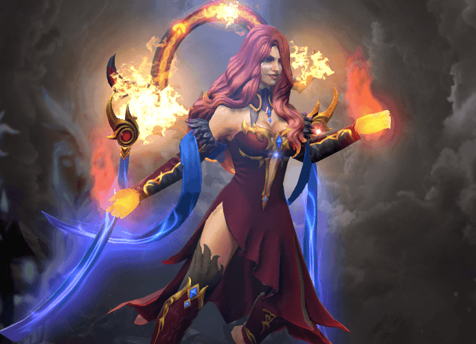 Dota 2 glory of the elderflame lina