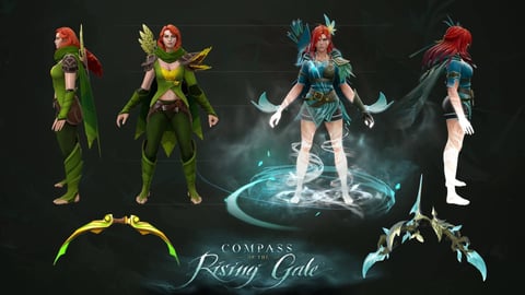 Dota 2 windranger compass of the rising gale