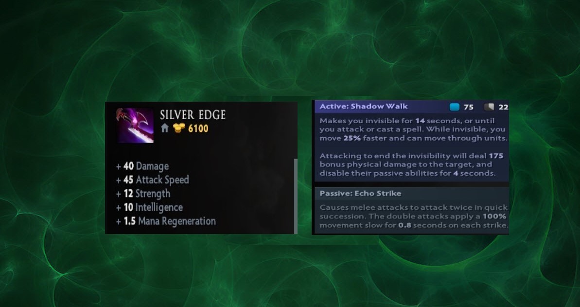 Dota2 item silveredge