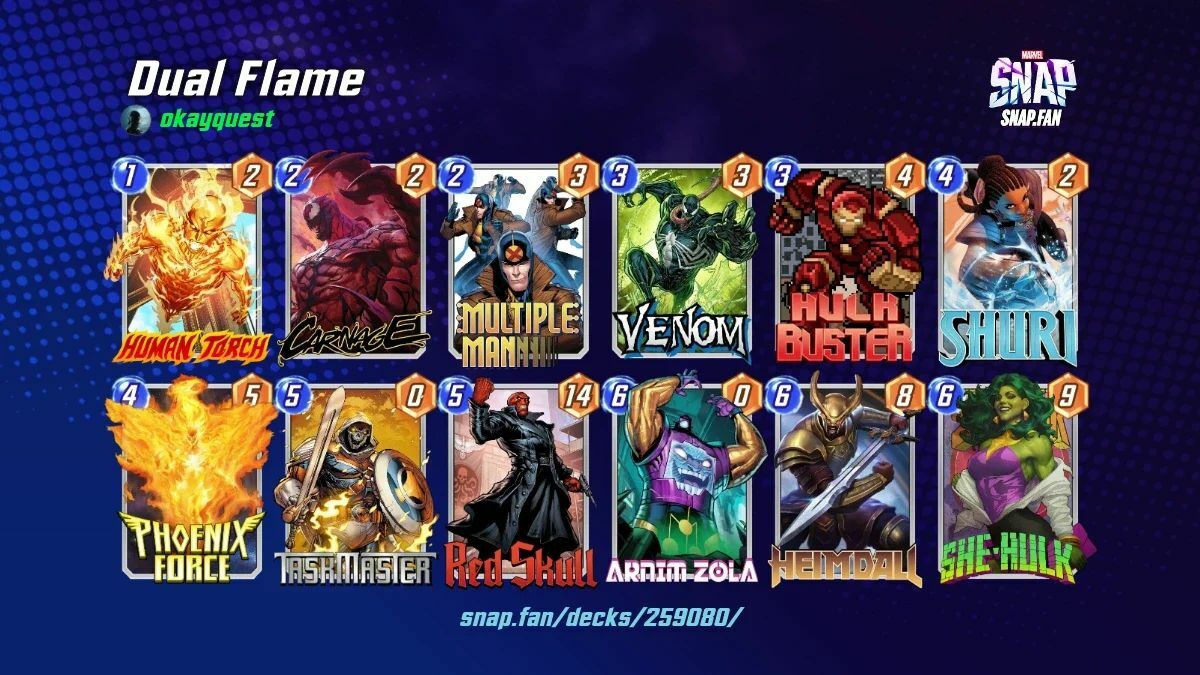 Dual Flame Marvel Snap best decks