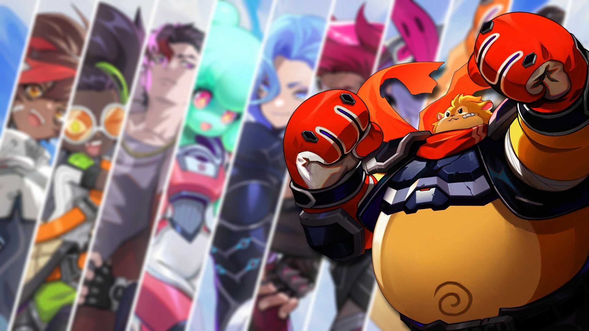 Dubu character art omega strikers
