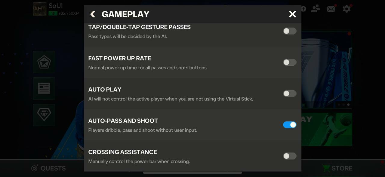 Ea fc mobile AI gameplay Settings