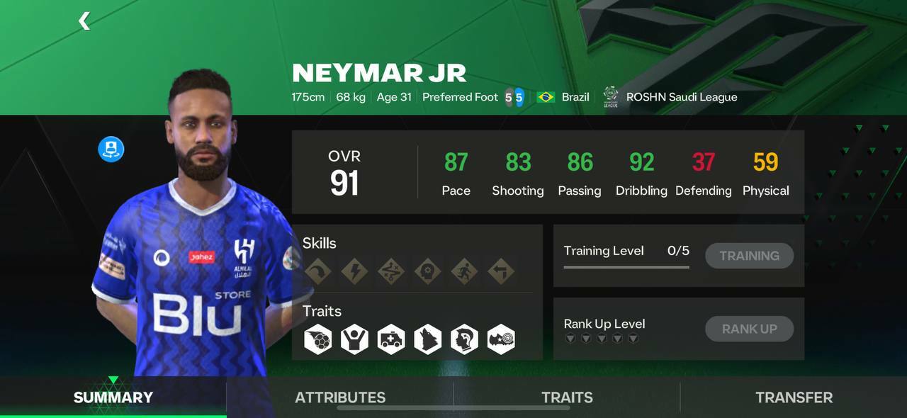 ea fc mobile neymar jr