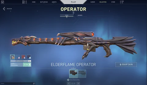 Eldeflame skin valorant operator