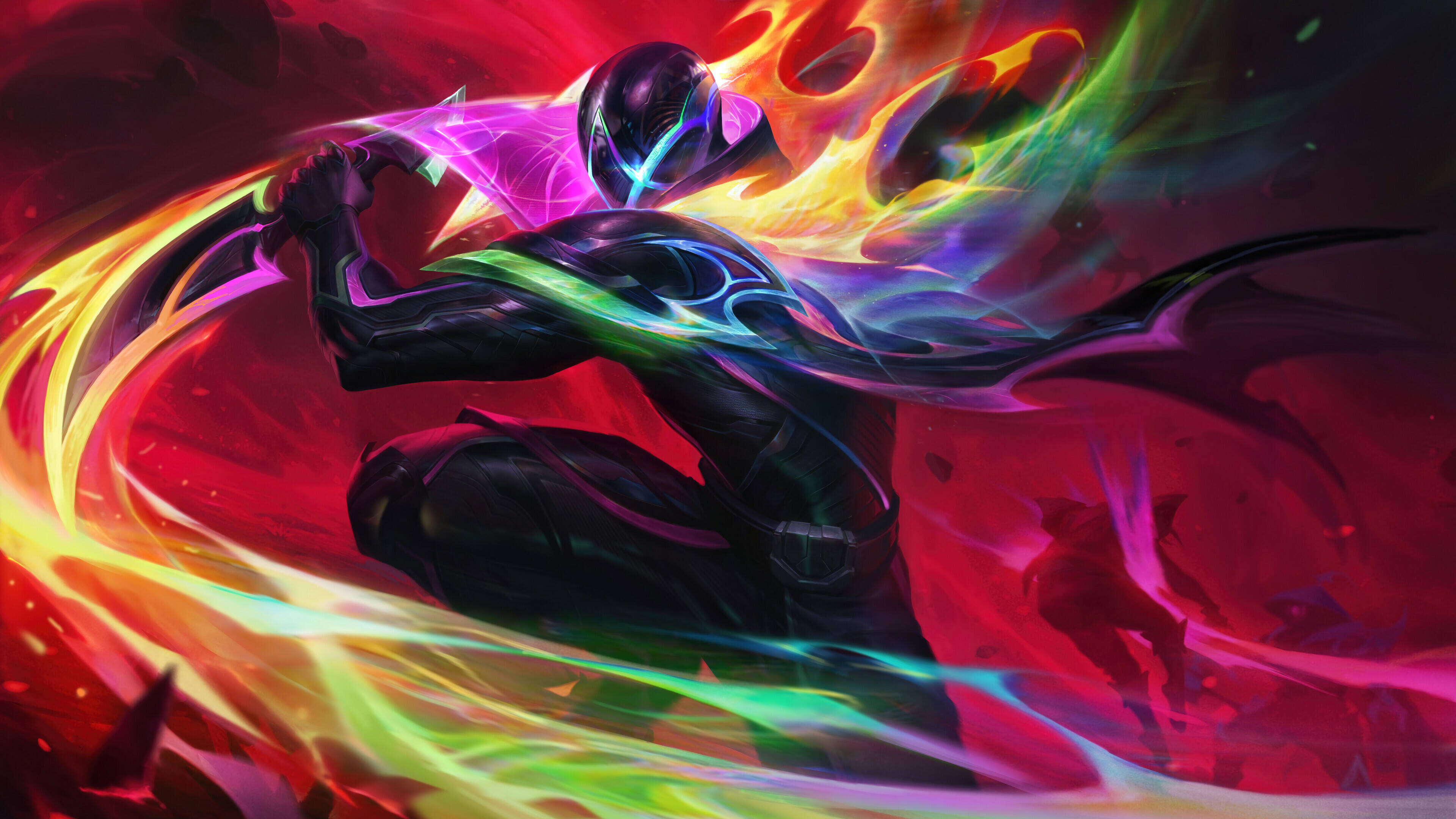 Empyrean pyke skin lol splash art 4k