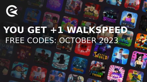 Every second you get 1walkspeed codes