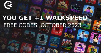 Every second you get 1walkspeed codes