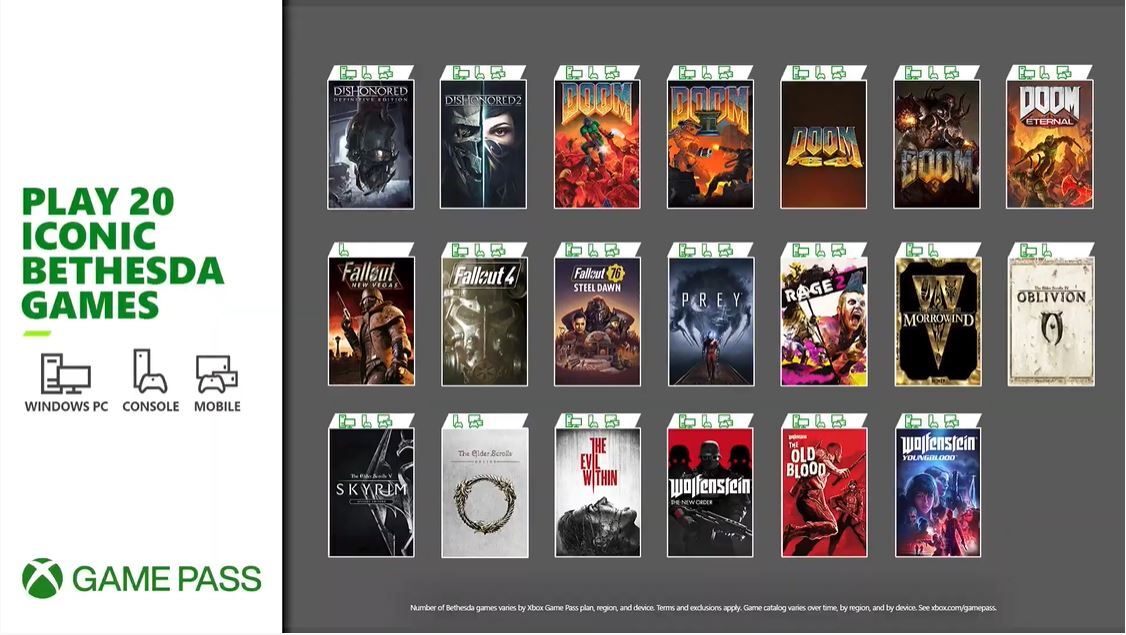 Exclusive bethesda gamepass