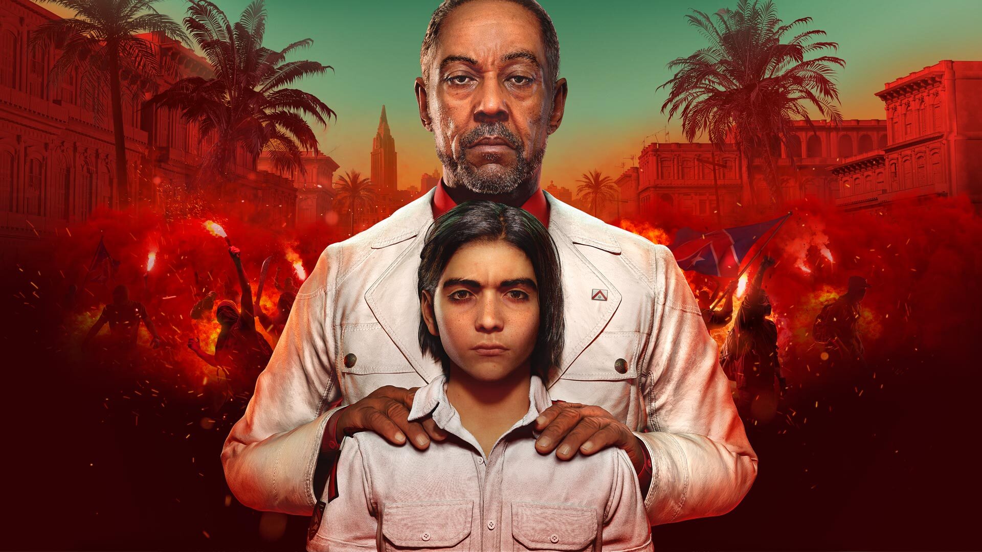 Far Cry 6 keyart featuring Giancarlo Esposito