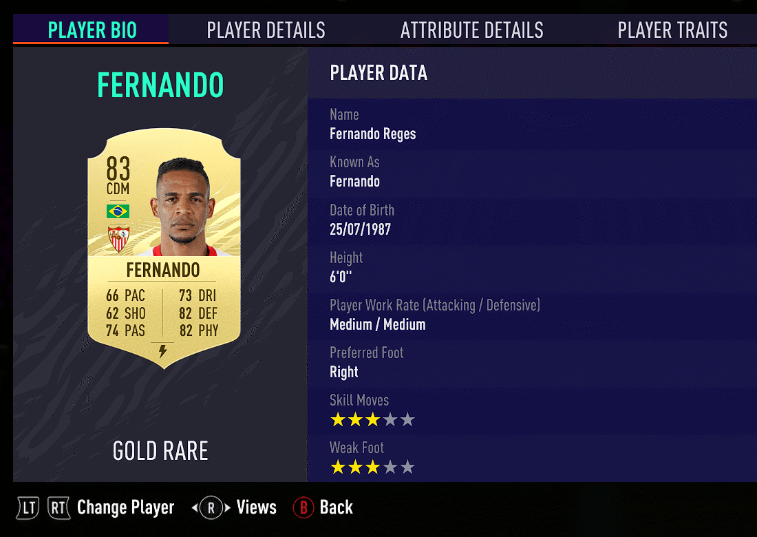 Fernando Reges fut card