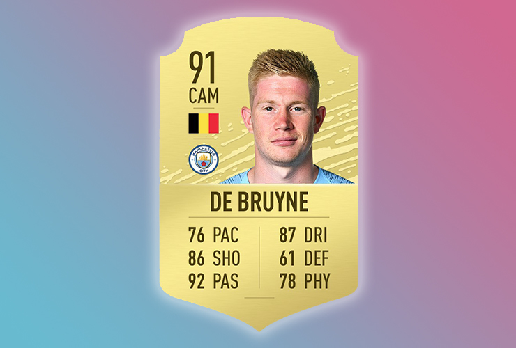 Fifa 2020 top ratings de bruyne