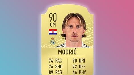 Fifa 2020 top ratings modric