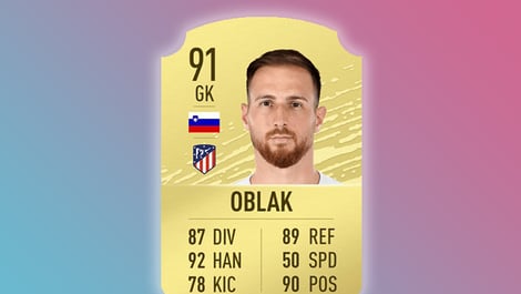 Fifa 2020 top ratings oblak