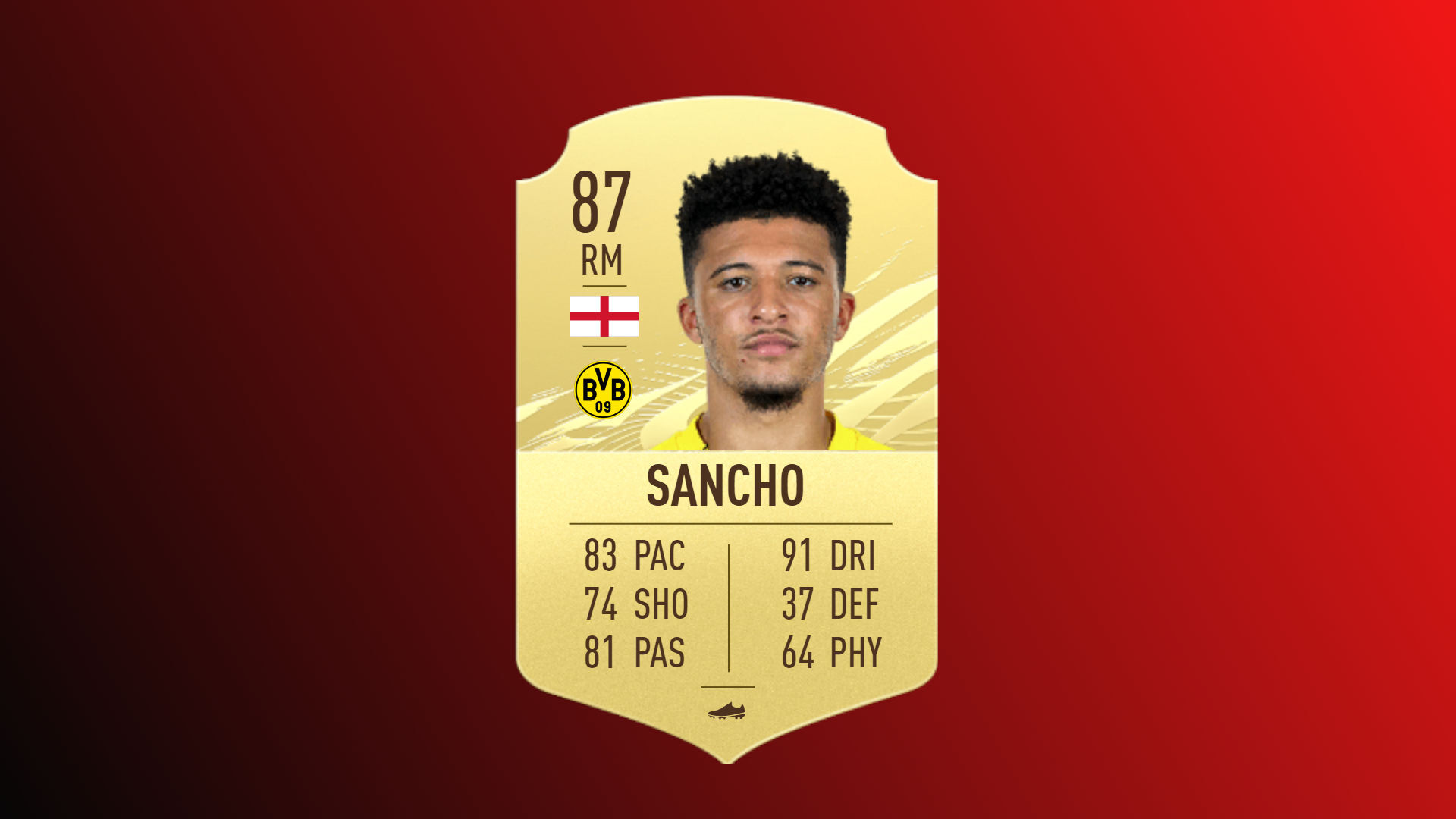 Fifa 21 best english players jadon sancho
