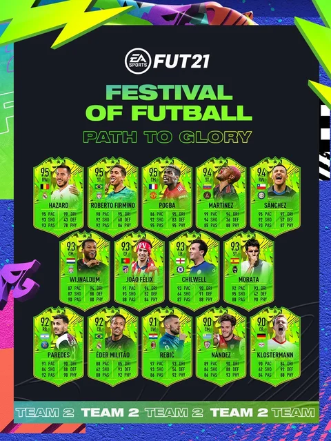 Fifa 21 festival of futball path to glory team 2