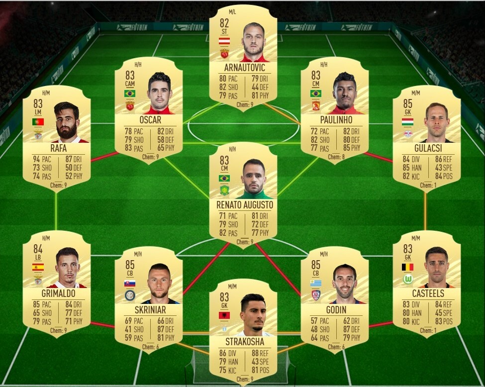 Fifa 21 ismaila sarr tots sbc solution team 84 rated