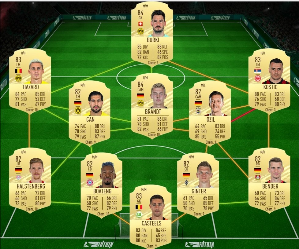 Fifa 21 joshua kimmich summer stars sbc team 1