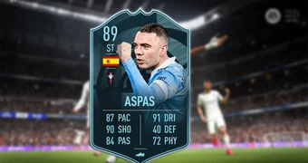 Fifa 21 la liga potm iago aspas sbc