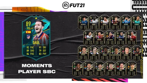 Fifa 21 moments player saul sbc