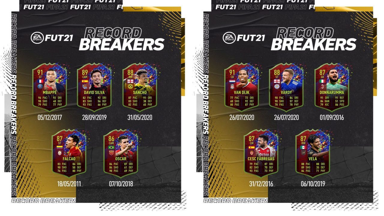 Fifa 21 record breakers fut