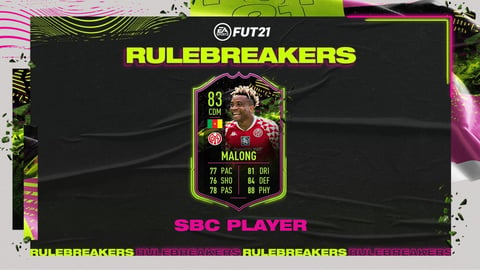 Fifa 21 rulebreakers kunde malong sbc