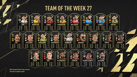 Fifa 22 totw 27