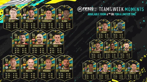 Fifa20 totw moments