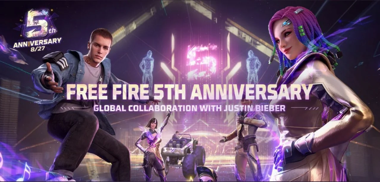 Free Fire Fifth anniversary event