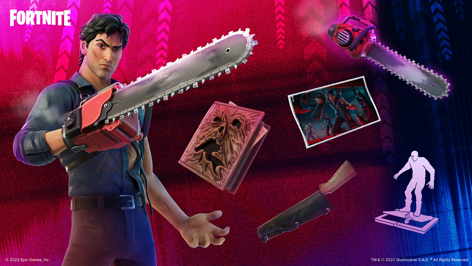 Grab all the cosmetics from the Ash Williams Pack! | © Epic Games