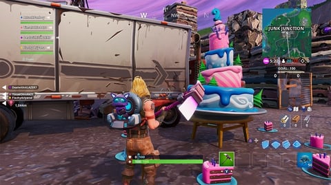 Fortnite birthday cake