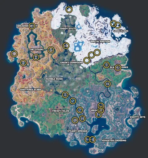 Fortnite bridge locations