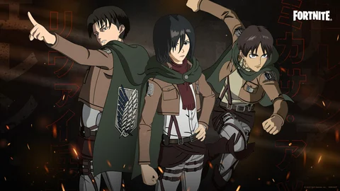 Fortnite captain levi mikasa ackermann and eren jaeger outfits 1920x1080 30889dfd07a7