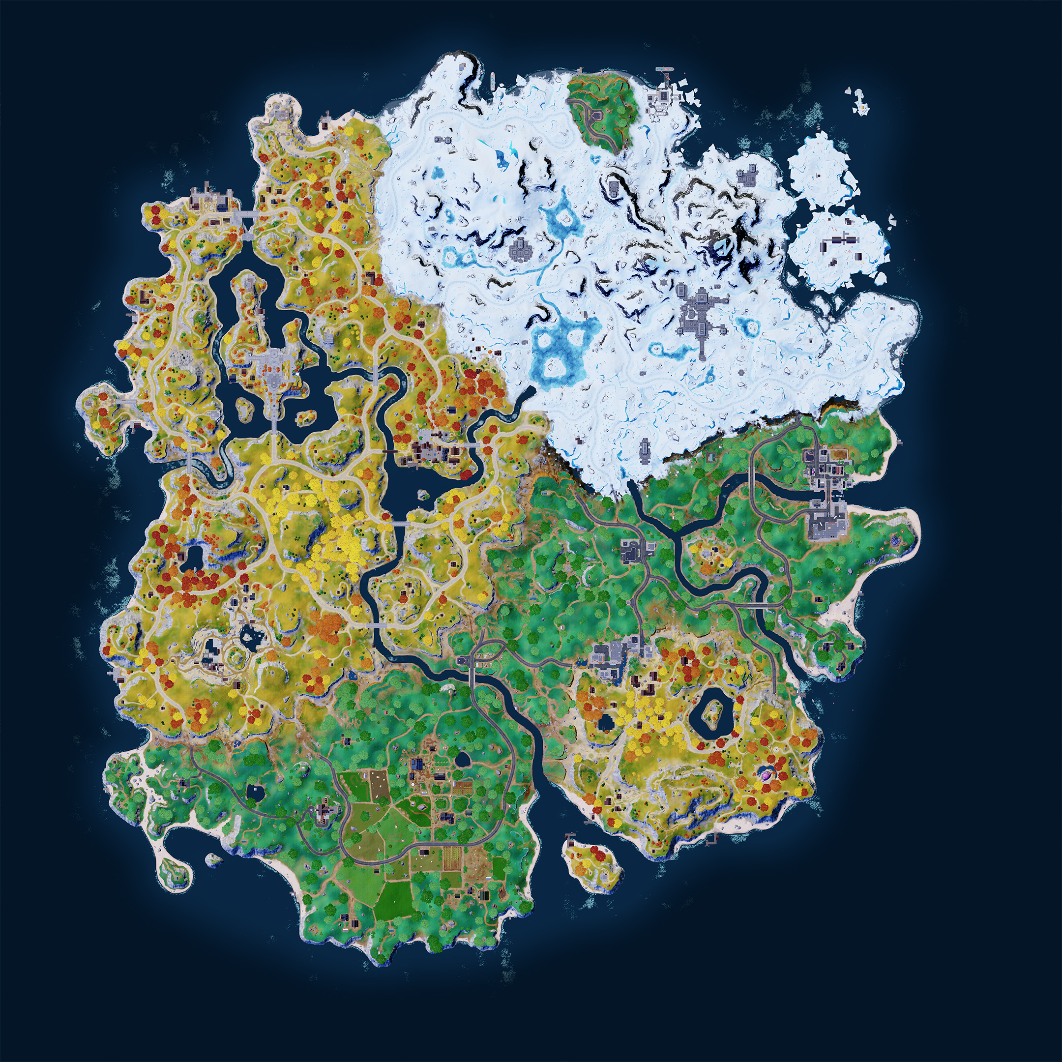 Fortnite Chapter 4, Season 1 Map