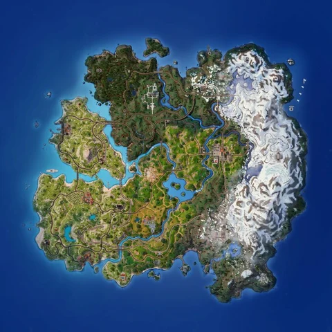 Fortnite chapter 5 map snow