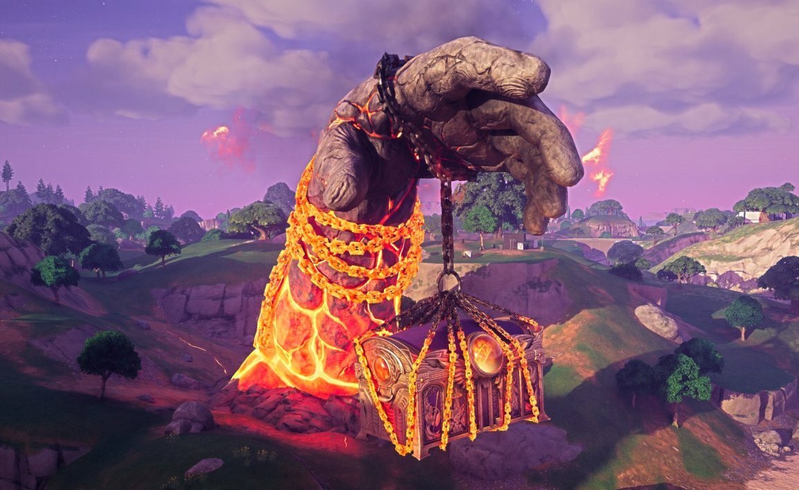 Fortnite chapter 5 season 1 live event titan hand