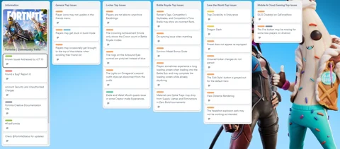 Fortnite community trello