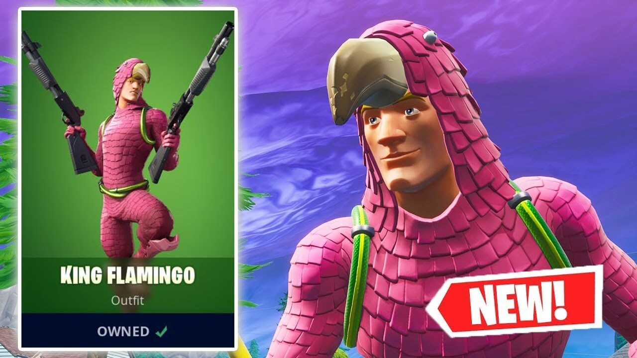 Fortnite cosmic summer king flamingo skin