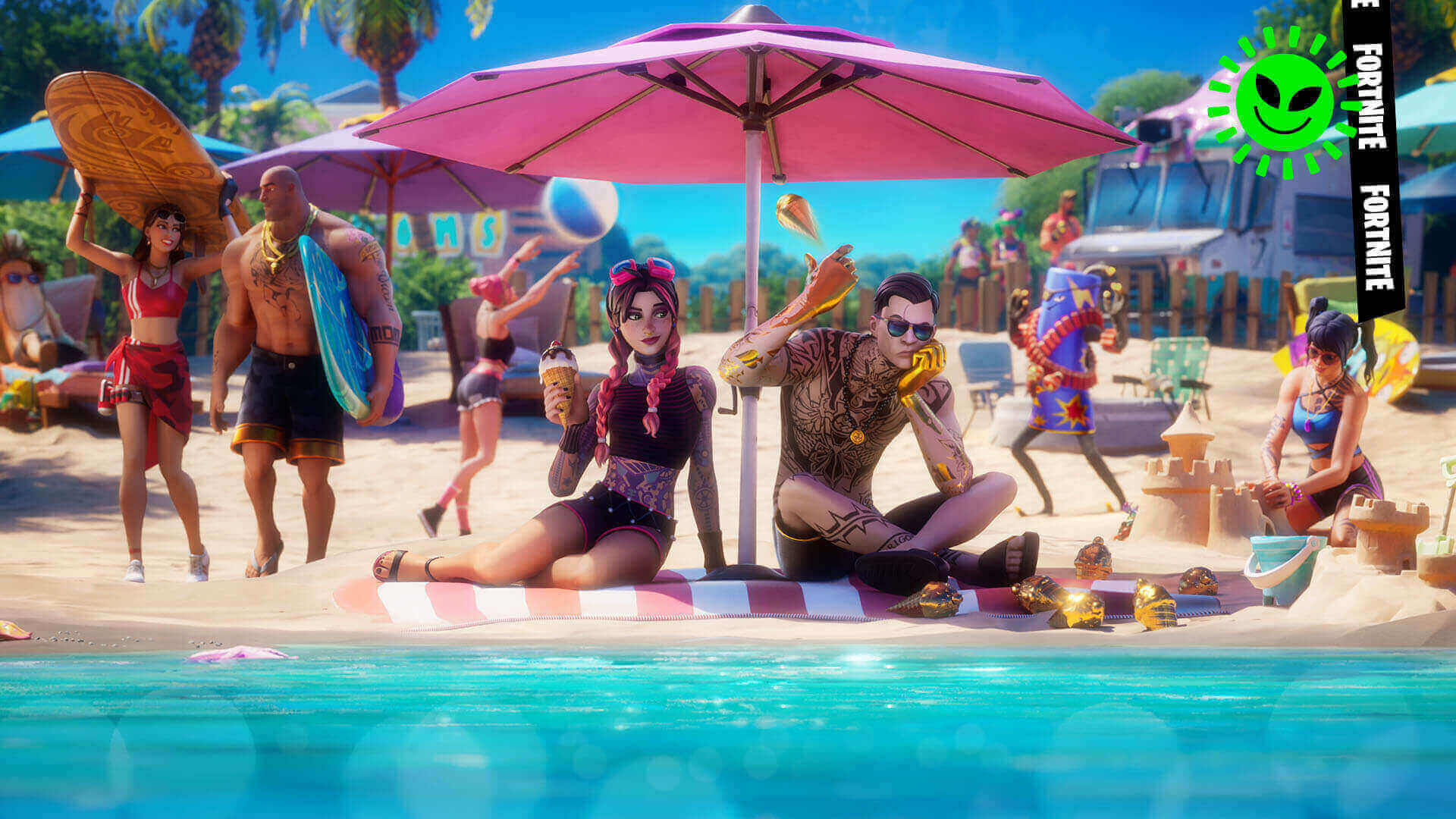 Fortnite cosmic summer skins collection
