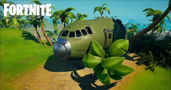 Fortnite crashed plane