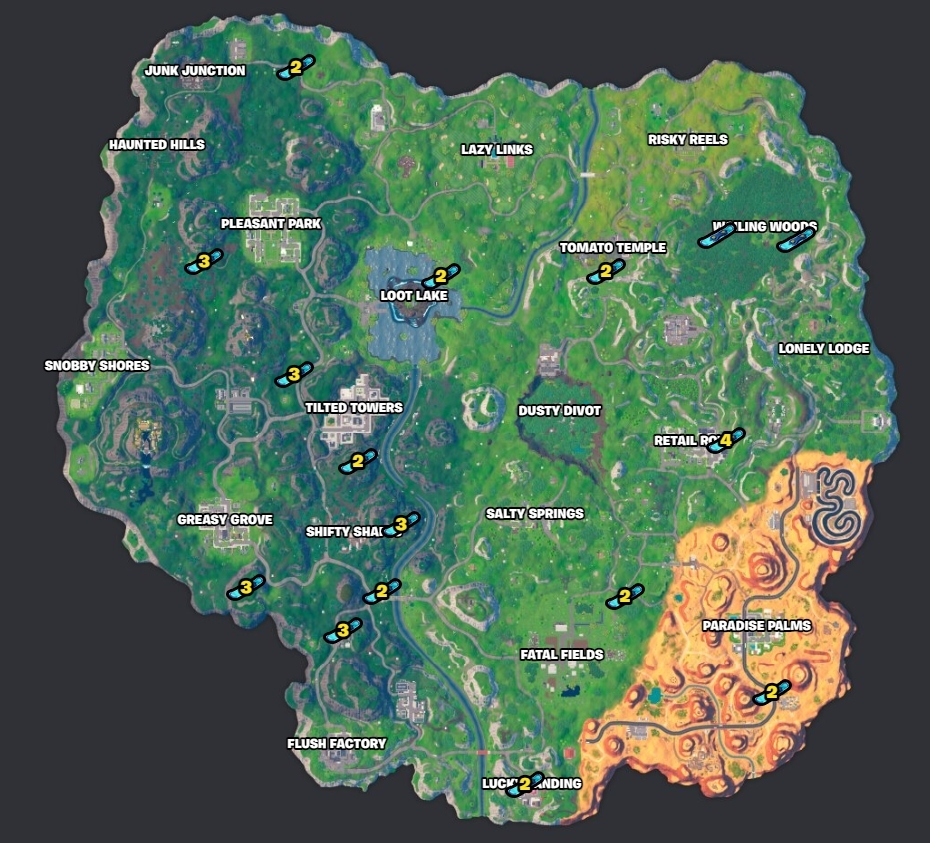Fortnite driftboards location og