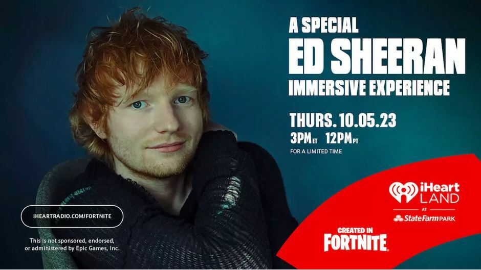 Concierto de Ed Sheeran en Fortnite