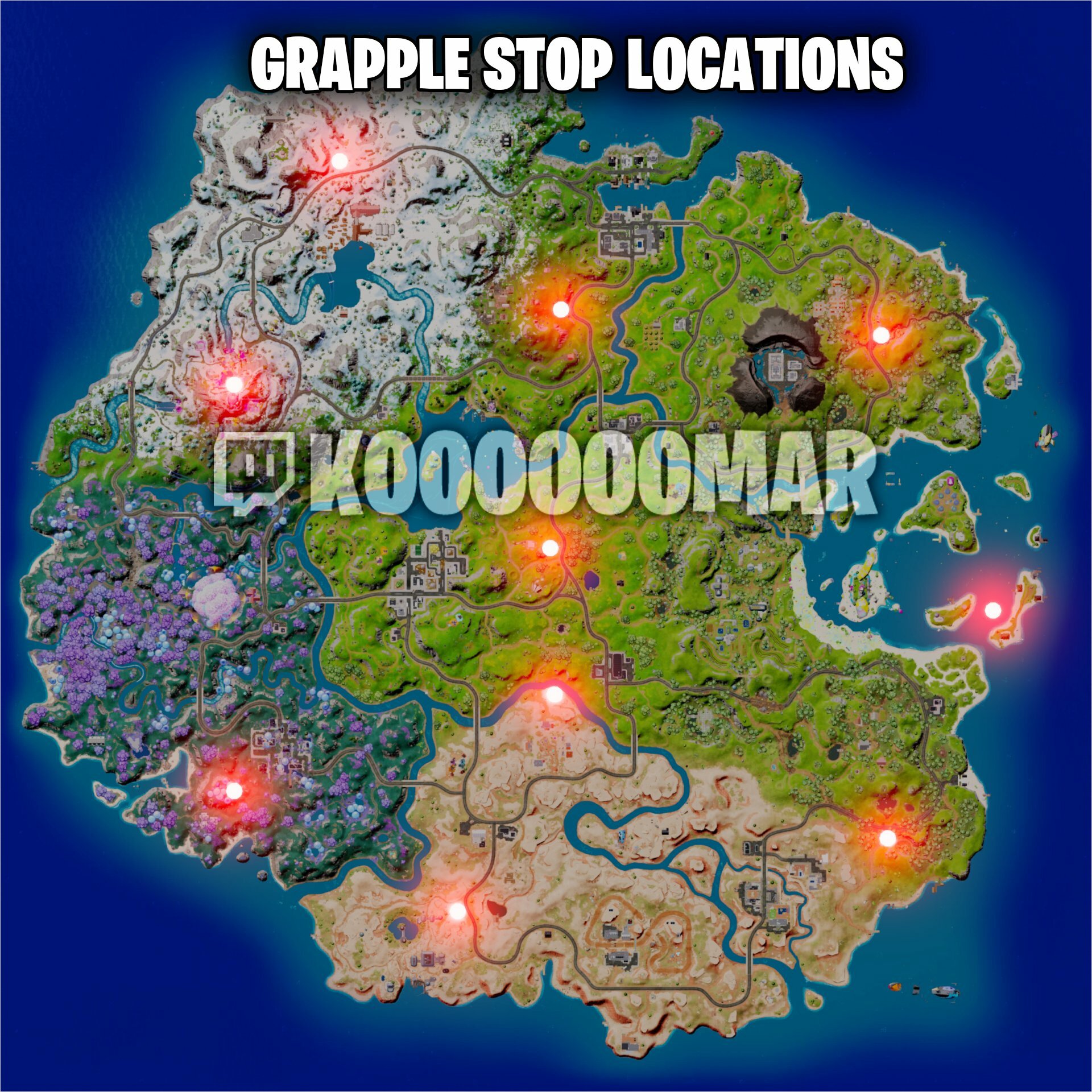 Fortnite grapple locations