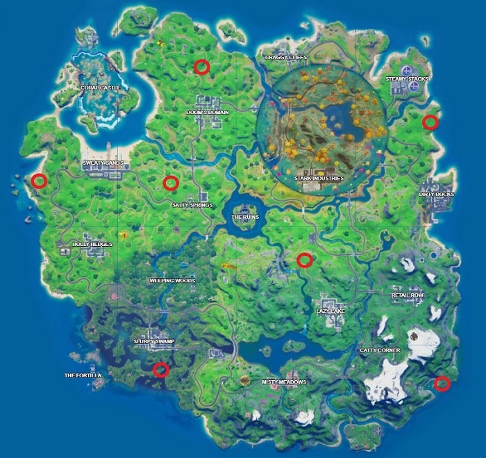 Fortnite Hexenhäuschen Locations