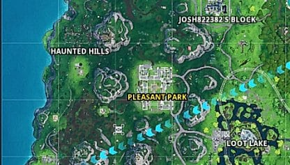 hot spots pleasant park fortnite og